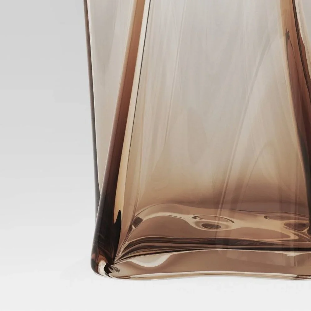 Brown Shaped‎ Glass Vase 11.7